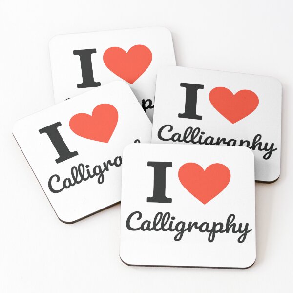 Item preview, I Love Calligraphy | Elegant Lettering Typography | Artistic Handwriting Passion Design designed and sold by PaintedPixels01.