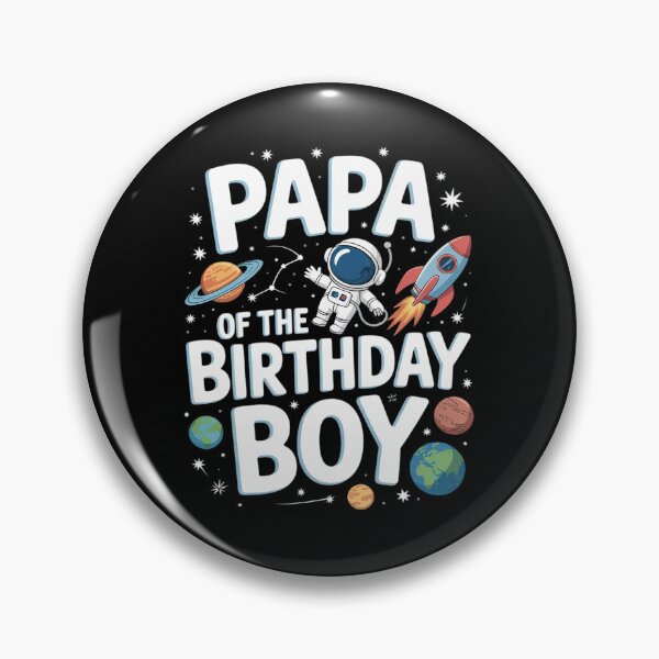 Item preview, Papa Of The Birthday Boy Astronaut Family Space Planets designed and sold by joyouartArt.