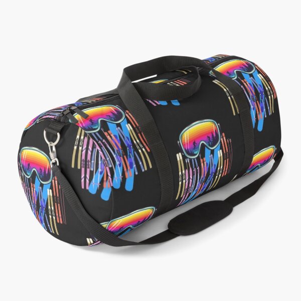 Item preview, Retro Ski Goggles Sunset Mountain Skis Vintage Winter Design. designed and sold by LunaPrintCo.