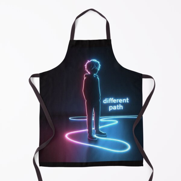 Item preview, Different Path Neon Anime Art | Minimalist Choice & Individuality Illustration designed and sold by shopwithcare.