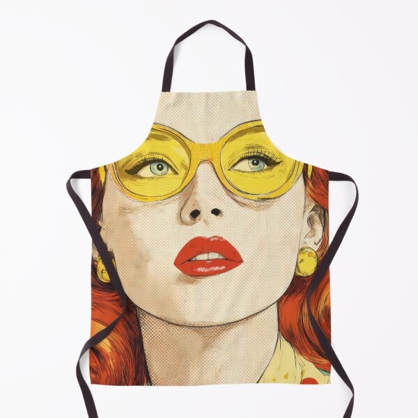 Item preview, Red-haired woman with yellow specs designed and sold by anytka.