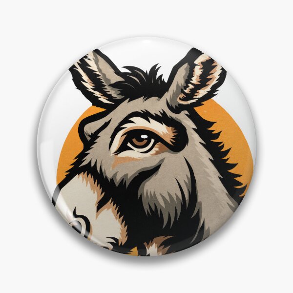 Item preview, Donkey Profile – Bold Graphic Animal Art designed and sold by ForeverPrintsOK.