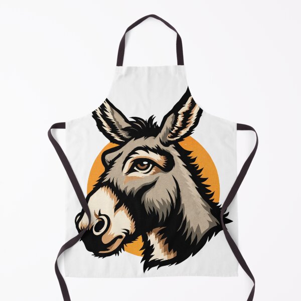 Item preview, Donkey Profile – Bold Graphic Animal Art designed and sold by ForeverPrintsOK.