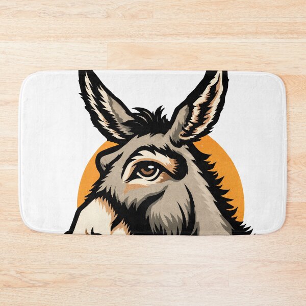Item preview, Donkey Profile – Bold Graphic Animal Art designed and sold by ForeverPrintsOK.