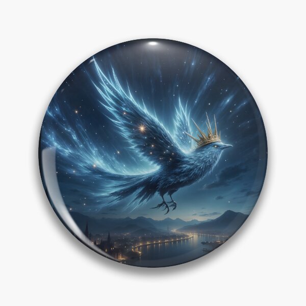 Item preview, Azure guardian of the midnight sky and starry dreams designed and sold by KunstGeist.