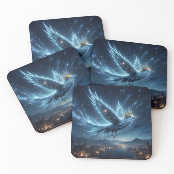Item preview, Azure guardian of the midnight sky and starry dreams designed and sold by KunstGeist.