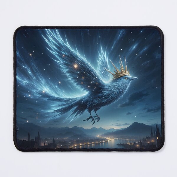 Item preview, Azure guardian of the midnight sky and starry dreams designed and sold by KunstGeist.