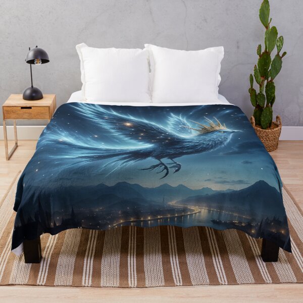 Item preview, Azure guardian of the midnight sky and starry dreams designed and sold by KunstGeist.