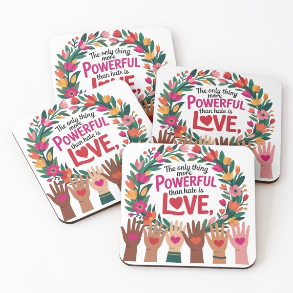 Item preview, The Only Thing More Powerful Than Hate is Love Quote  designed and sold by TynesDesign.