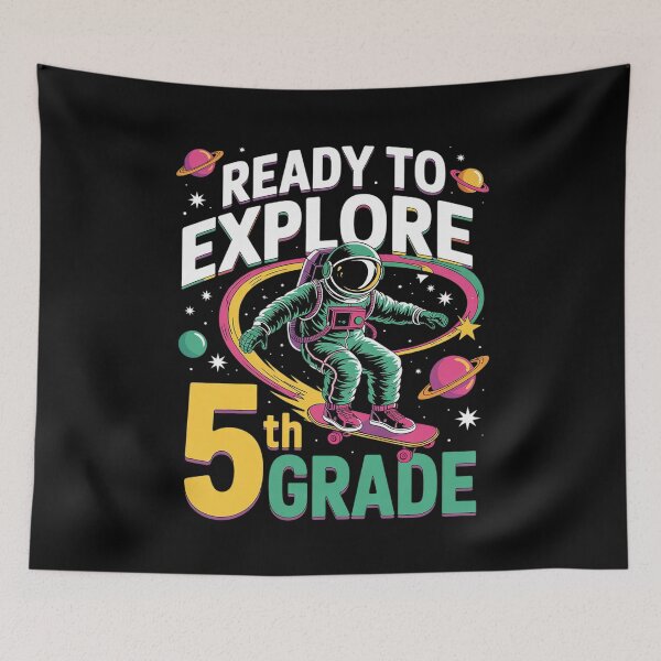 Item preview, Ready to Explore Fifth Grade Kindergarten Astronaut Kids T designed and sold by joyouartArt.