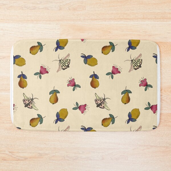 Item preview, Vintage Summer Butterfly and Pear Floral Pattern designed and sold by artievarudzite.