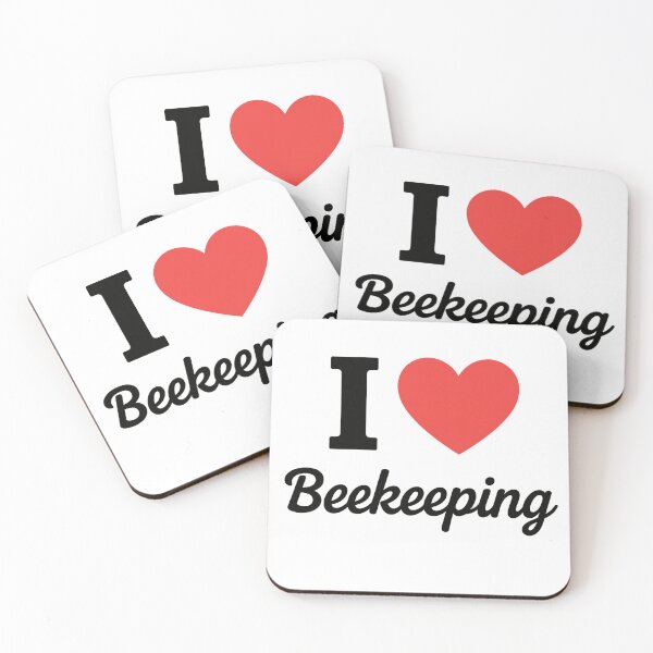 Item preview, I Love Beekeeping | Honeybee Conservation Typography | Sustainable Apiary & Nature Lover Design designed and sold by PaintedPixels01.