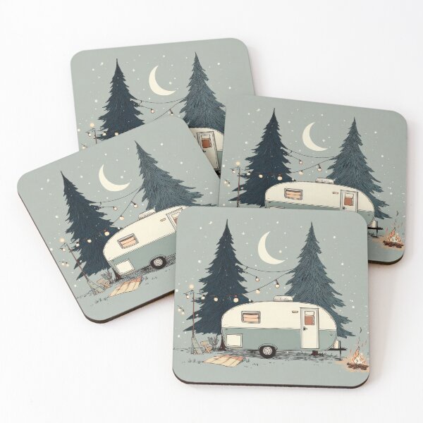 Item preview, Moonlit trailer camping designed and sold by anytka.
