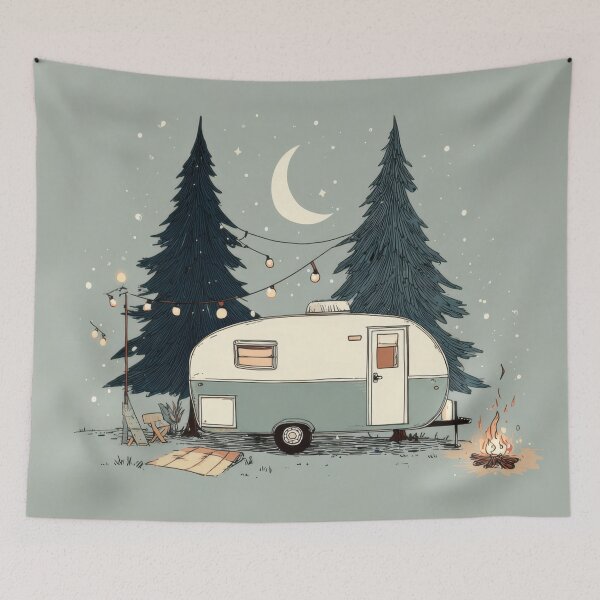 Item preview, Moonlit trailer camping designed and sold by anytka.