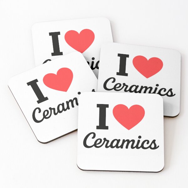 Item preview, I Love Ceramics | Artisan Pottery Typography | Handcrafted Clay & Studio Craft Design designed and sold by PaintedPixels01.
