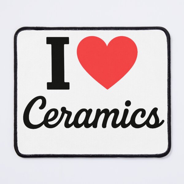Item preview, I Love Ceramics | Artisan Pottery Typography | Handcrafted Clay & Studio Craft Design designed and sold by PaintedPixels01.
