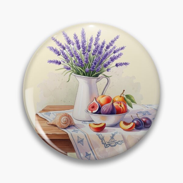 Item preview,  Watercolor lavander bouquet, Summer still life, French Provence, Mediterranean motif  designed and sold by Mevissart.