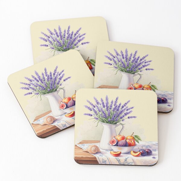 Item preview,  Watercolor lavander bouquet, Summer still life, French Provence, Mediterranean motif  designed and sold by Mevissart.