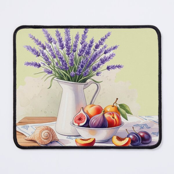 Item preview, Watercolor lavander bouquet, Summer still life, French Provence, Mediterranean motif designed and sold by Mevissart.