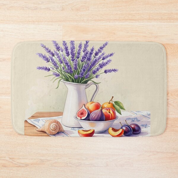 Item preview,  Watercolor lavander bouquet, Summer still life, French Provence, Mediterranean motif  designed and sold by Mevissart.