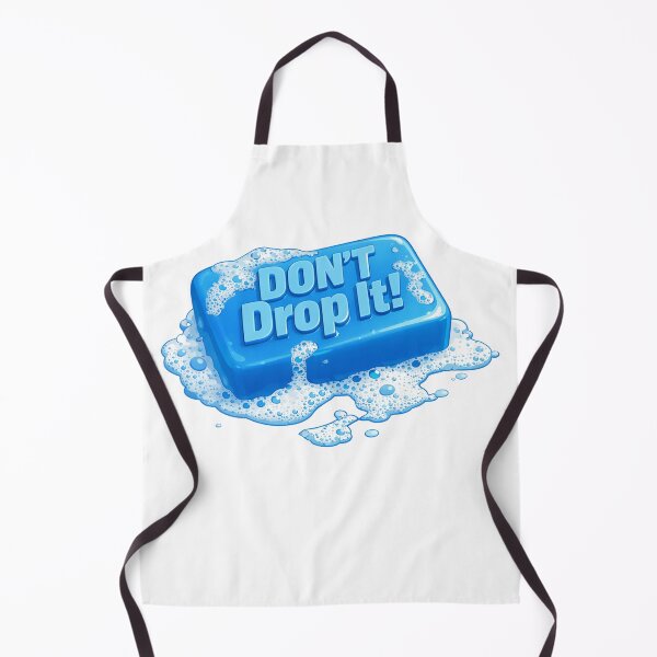 Item preview, Don’t Drop It Blue Soap Bar Illustration – Clean Humor Graphic Design designed and sold by SeriouslyArtistical.
