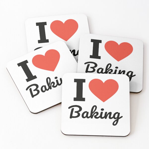 Item preview, I Love Baking | Sweet Treat Typography | Artisan Pastry & Home Kitchen Design designed and sold by PaintedPixels01.