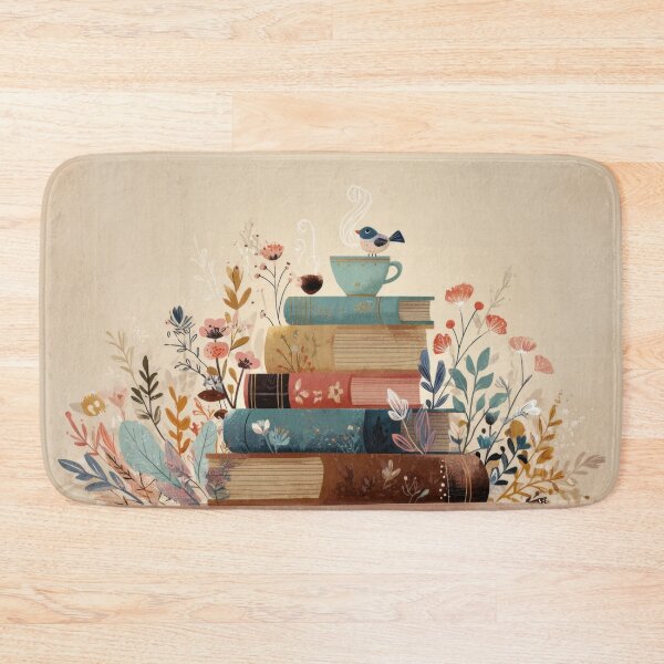 Item preview, Books and flowers on a table designed and sold by anytka.