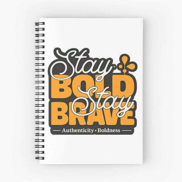 Item preview, Stay Bold Stay Brave – Inspirational Typography Design designed and sold by MCdsgns.