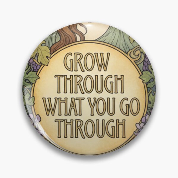 Item preview, Grow Through What You Go Through - Art Nouveau Wisteria Vintage Art designed and sold by freackly.