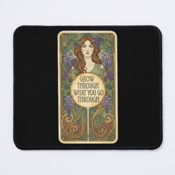 Item preview, Grow Through What You Go Through - Art Nouveau Wisteria Vintage Art designed and sold by freackly.