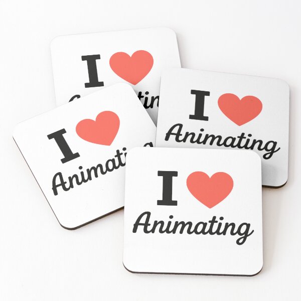 Item preview, I Love Animating | Motion & Digital Art Typography | Creative Animation and Storytelling Design designed and sold by PaintedPixels01.