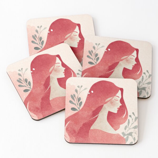 Item preview, Woman with red hair in profile view designed and sold by anytka.