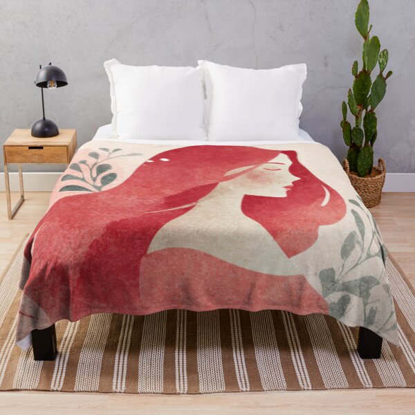 Item preview, Woman with red hair in profile view designed and sold by anytka.