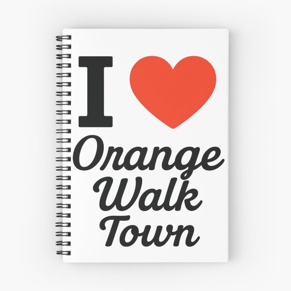 Item preview, I Love Orange Walk Town | Belize Travel Typography | Local Pride & Scenic City Design designed and sold by PaintedPixels01.