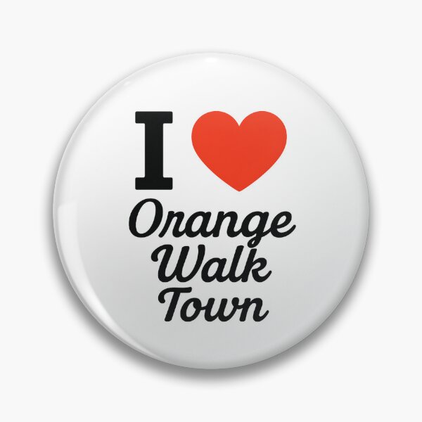Item preview, I Love Orange Walk Town | Belize Travel Typography | Local Pride & Scenic City Design designed and sold by PaintedPixels01.