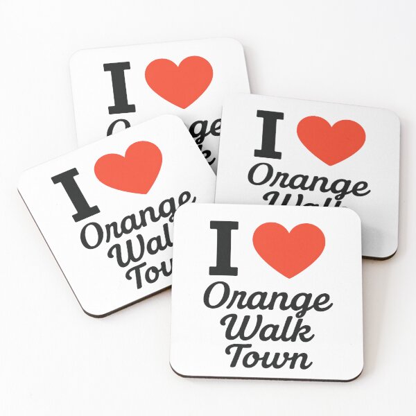 Item preview, I Love Orange Walk Town | Belize Travel Typography | Local Pride & Scenic City Design designed and sold by PaintedPixels01.