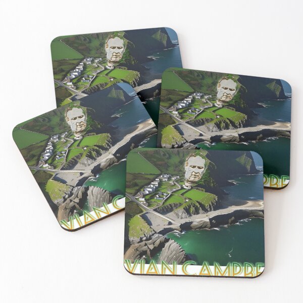 Item preview, Vivian Campbell Irish Coastline Optical Illusion Tshirt designed and sold by Tshirtophobia.