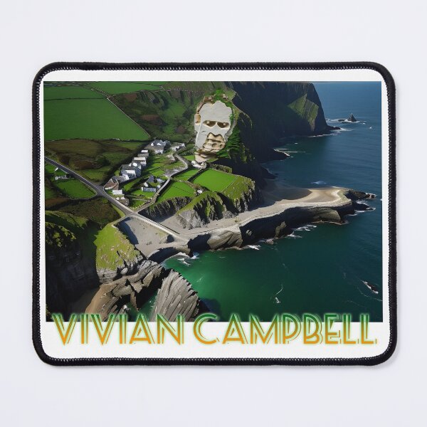 Item preview, Vivian Campbell Irish Coastline Optical Illusion Tshirt designed and sold by Tshirtophobia.