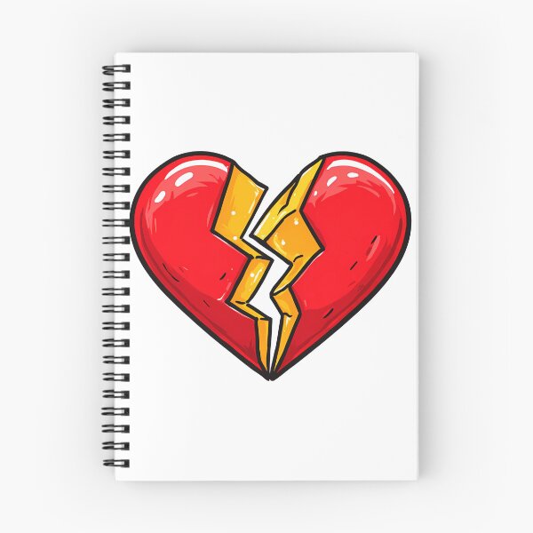 Item preview, Broken Heart Lightning Crack Saint Valentine's Day - Bold Heartbreak Art Print designed and sold by DesignArtist.ia.