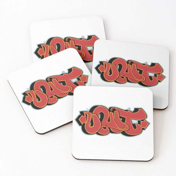 Item preview, UNIT Red Bubble Letter Graffiti - Urban Street Art Design designed and sold by 1001T-Shirt.