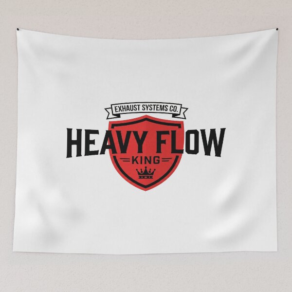 Item preview, Heavy Flow King - Vintage Automotive Performance Exhaust Logo designed and sold by 1001T-Shirt.