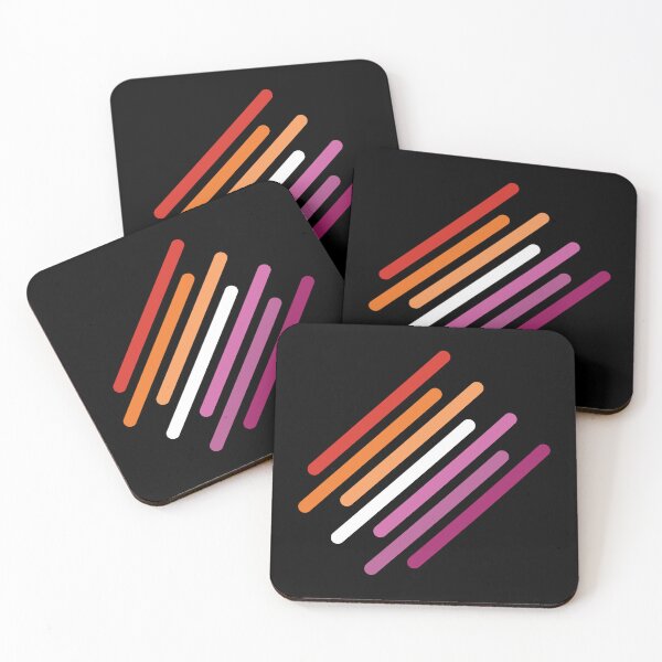 Item preview, Minimalist Lines Lesbian Pride Design – LGBTQ+ Minimal Art designed and sold by Lanakila Studio.