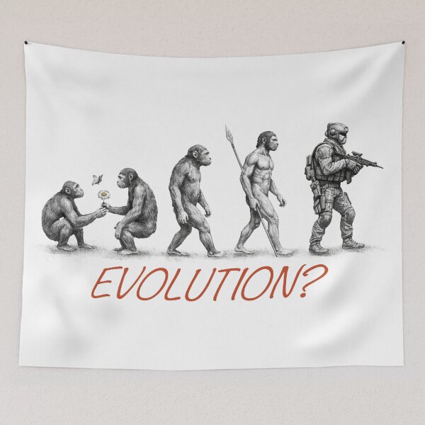 Item preview, Evolution? Protest sketch designed and sold by CREANDERTHAL.