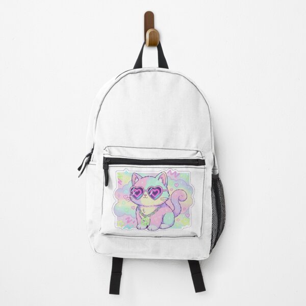Item preview, Grainy Pastel Y2K Kawaii Style Street Cat designed and sold by Melissa Conner.
