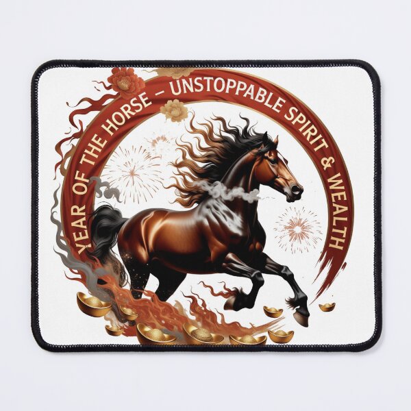 Item preview, Blazing Horse Energy T Shirt, Surge of Wealth Mug, Lunar New Year Celebration Gift designed and sold by YMLux.