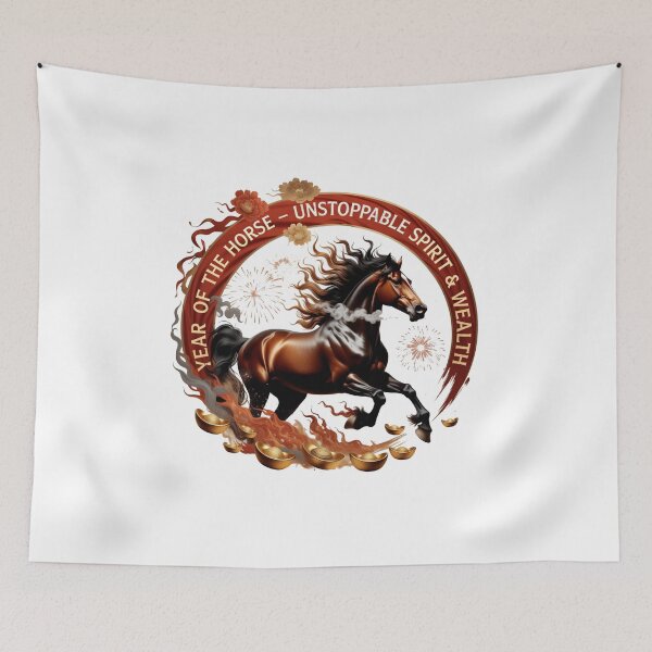 Item preview, Blazing Horse Energy T Shirt, Surge of Wealth Mug, Lunar New Year Celebration Gift designed and sold by YMLux.