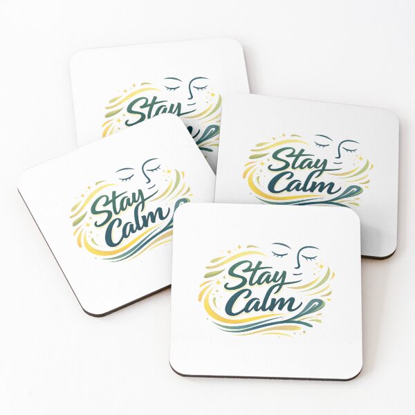 Item preview, Stay Calm Mindfulness Positive Vibes designed and sold by IRON WINGS /USAF.