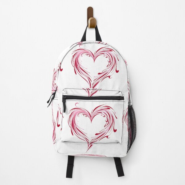 Item preview, Swirling Red Ribbon Heart Saint Valentine's Day - Passionate Love Wave Art Print designed and sold by DesignArtist.ia.