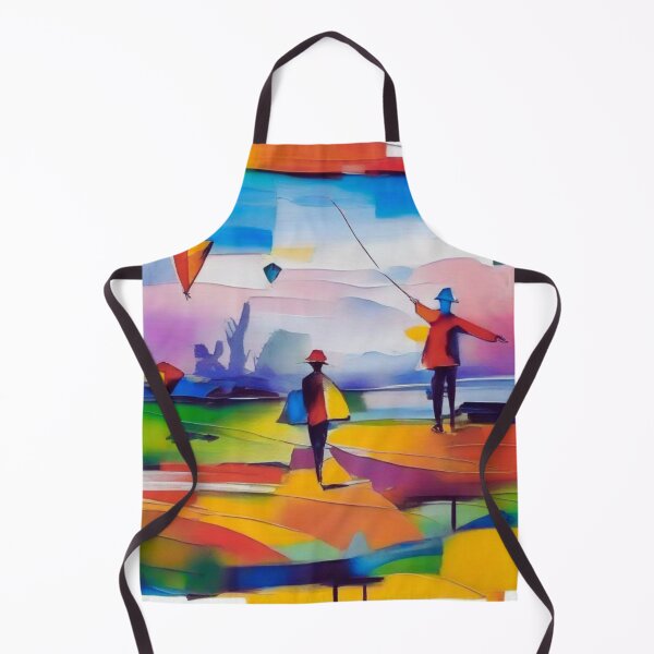 Item preview, Kite Flying in a Gusty Wind (oil on canvas). designed and sold by MPC-Mince-Pies.