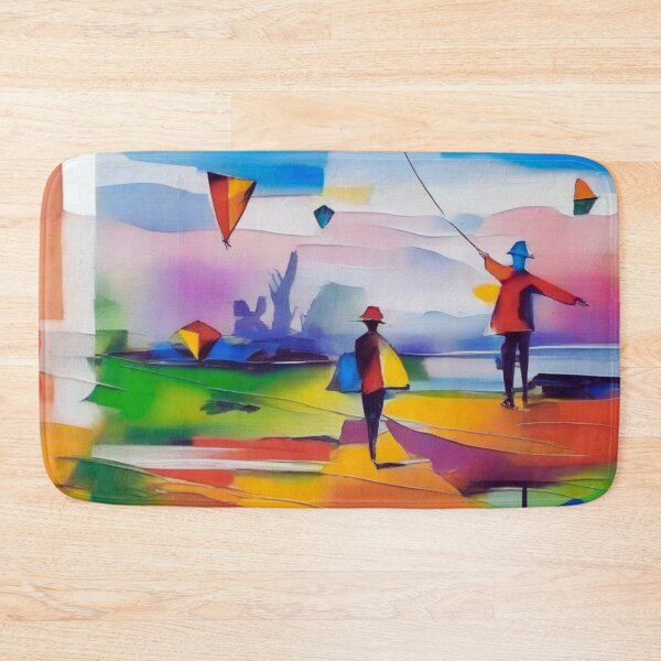 Item preview, Kite Flying in a Gusty Wind (oil on canvas). designed and sold by MPC-Mince-Pies.